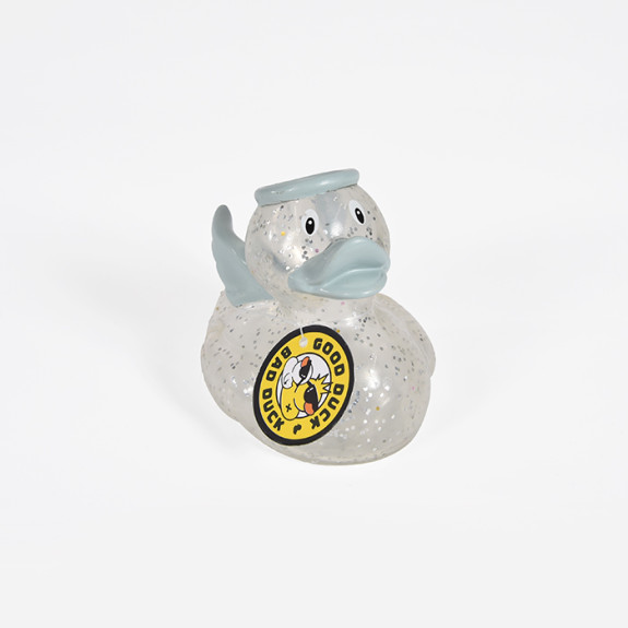 Silver Glitter Duck